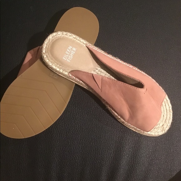 EILEEN FISHER Milly Espadrille Slide Sandal Pink - Picture 5 of 8